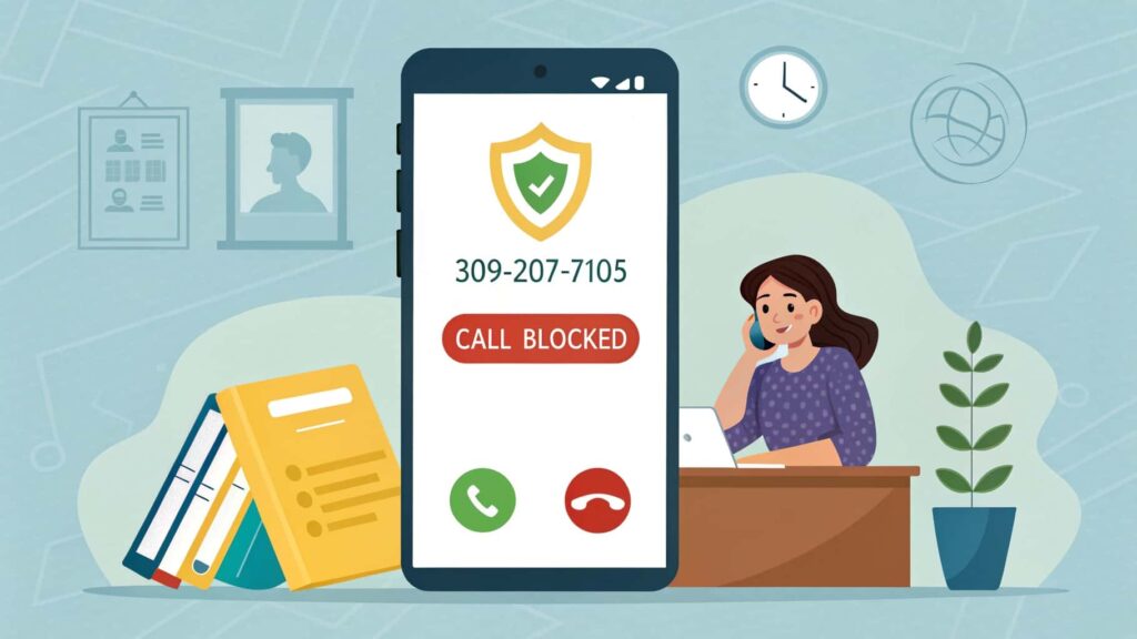 What Steps Should I Take If I Receive a Call From 309-207-7105